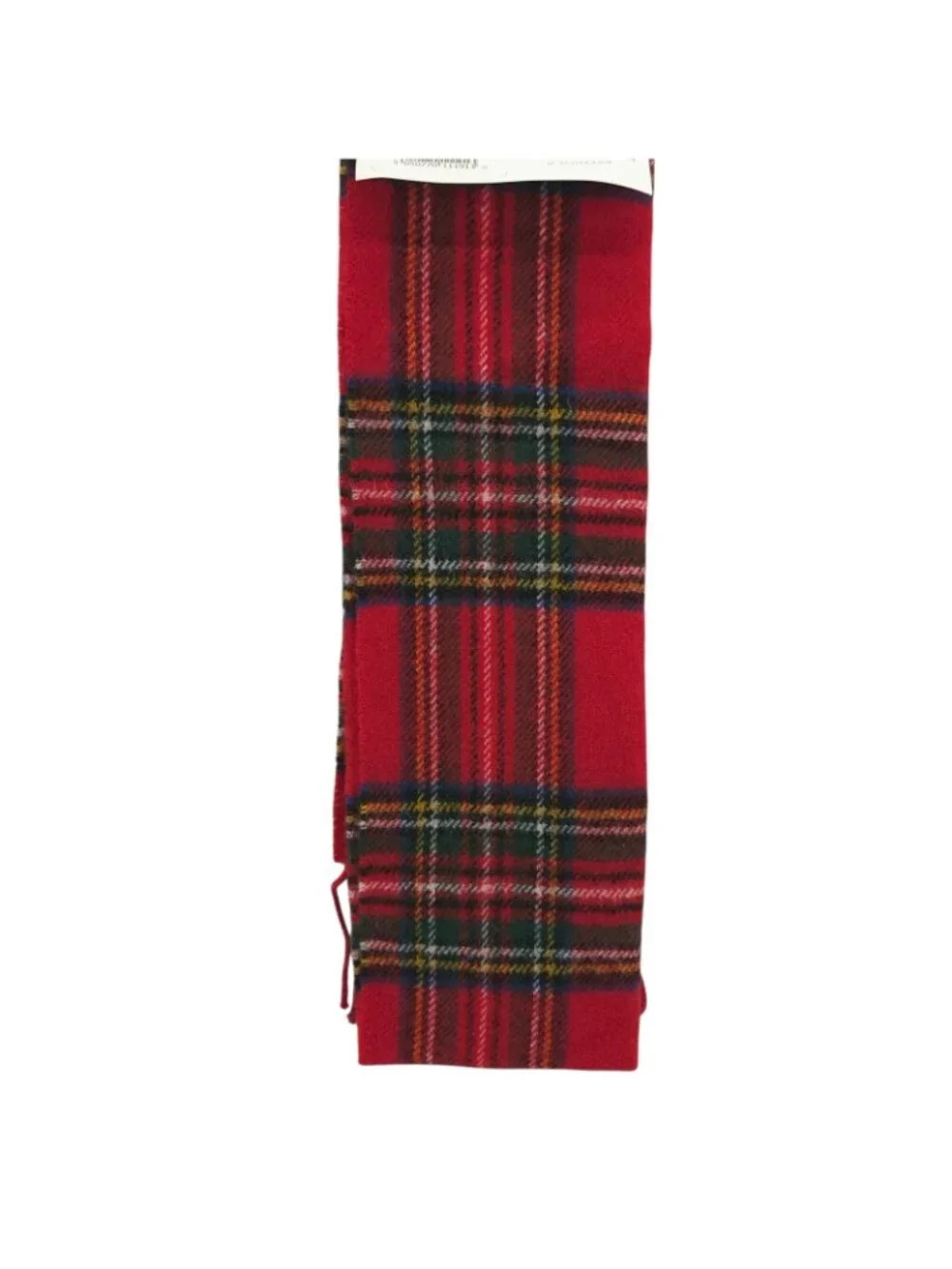 NWT LOCHCARRON of Scotland Stewart Royal Tartan Plaid Lambswool Fringe Scarf
